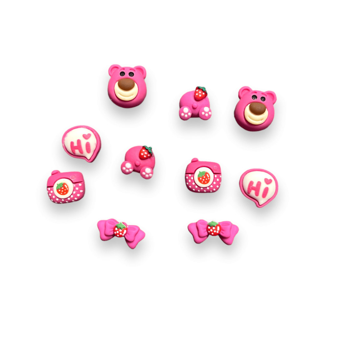 JNBS Nail Charm Kawaii Fluffy Bear 7146