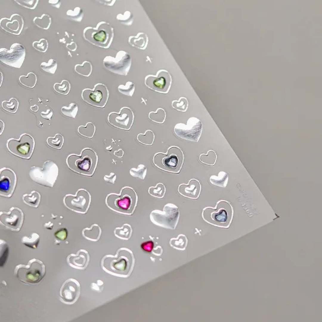 JNBS Nail Sticker Embossed Heart TO-4369