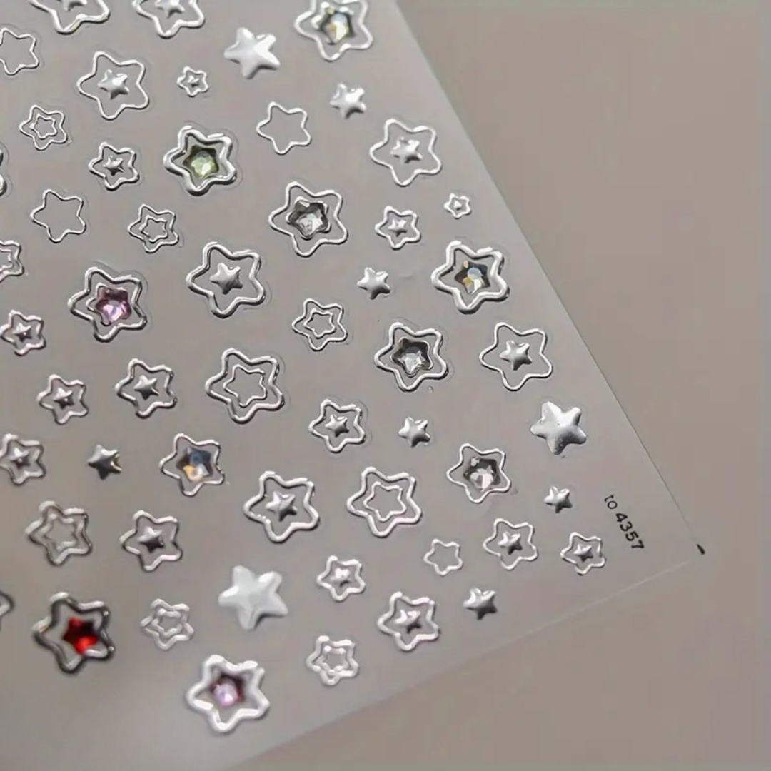 JNBS Nail Sticker Embossed Star TO-4357