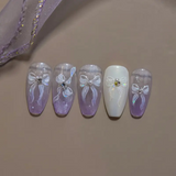 JNBS Nail Sticker Glitter Bow