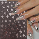 JNBS Nail Sticker Gold & Silver Star SO-165