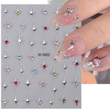 JNBS Nail Sticker Sparkling Starburst XI-N02
