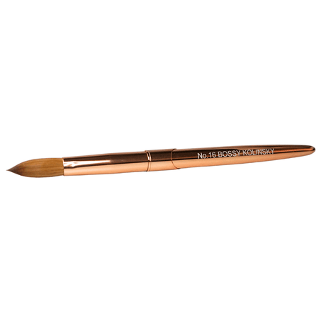 BOSSY Acrylic Brush Gold Premium Kolinsky