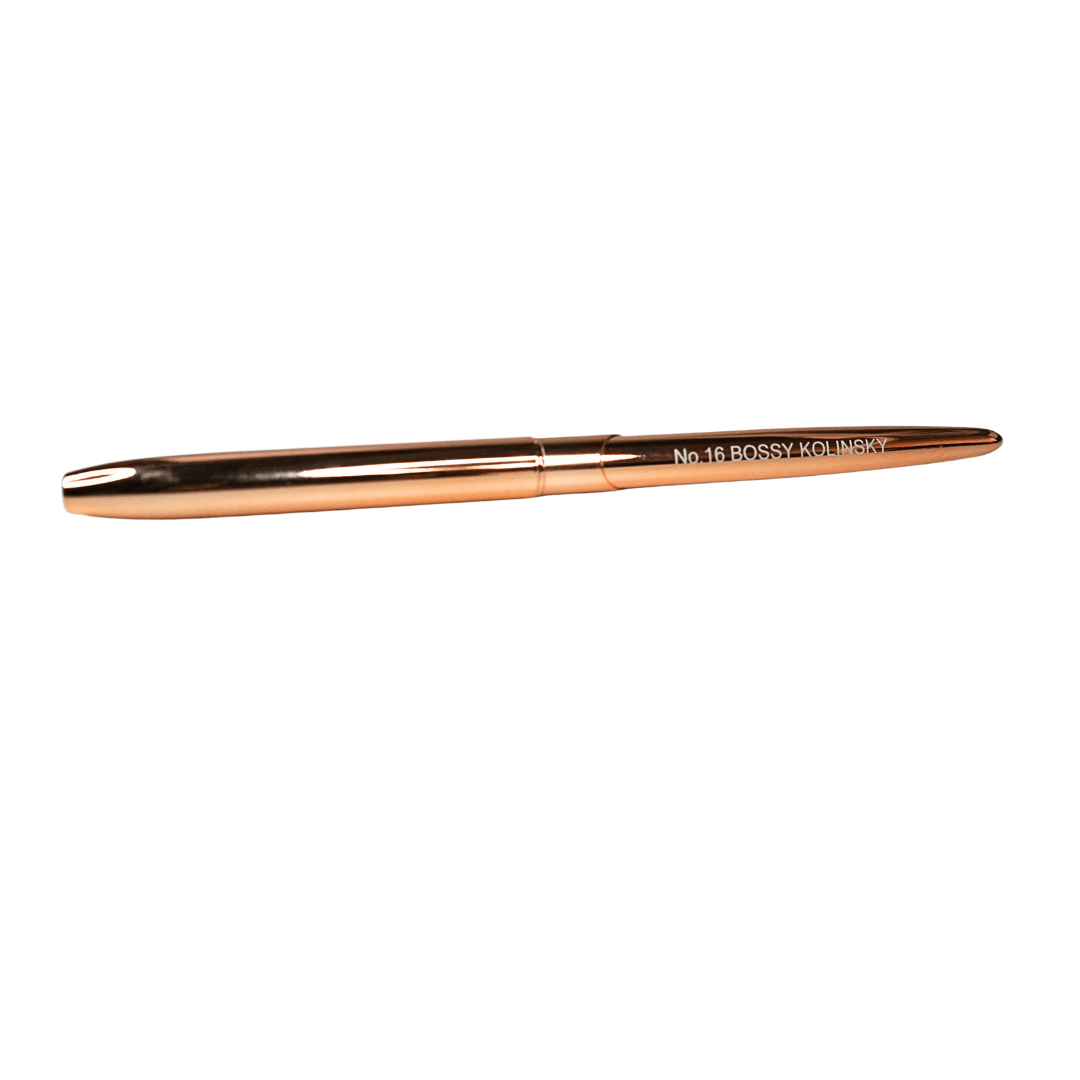 BOSSY Acrylic Brush Gold Premium Kolinsky