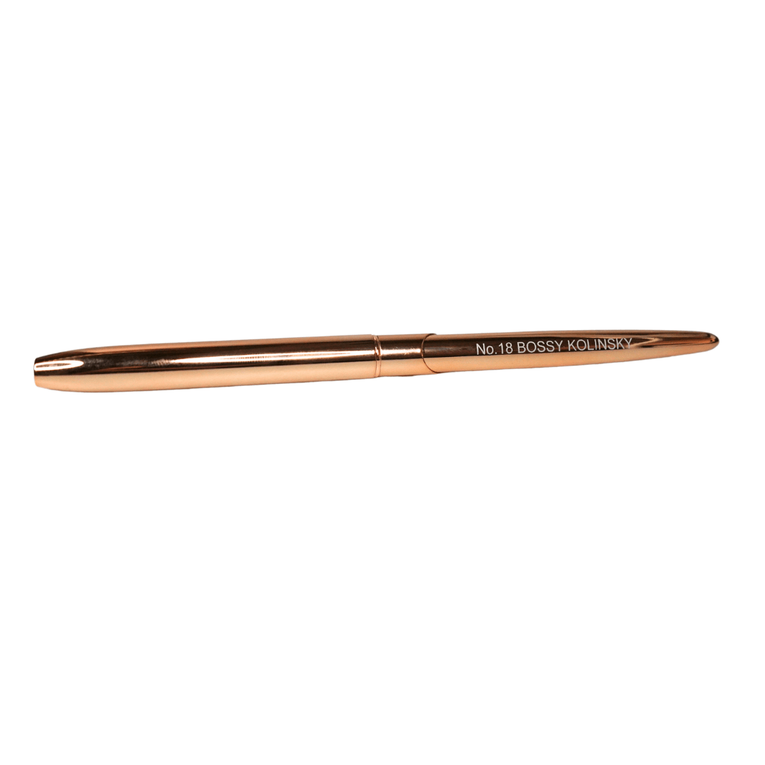 BOSSY Acrylic Brush Gold Premium Kolinsky