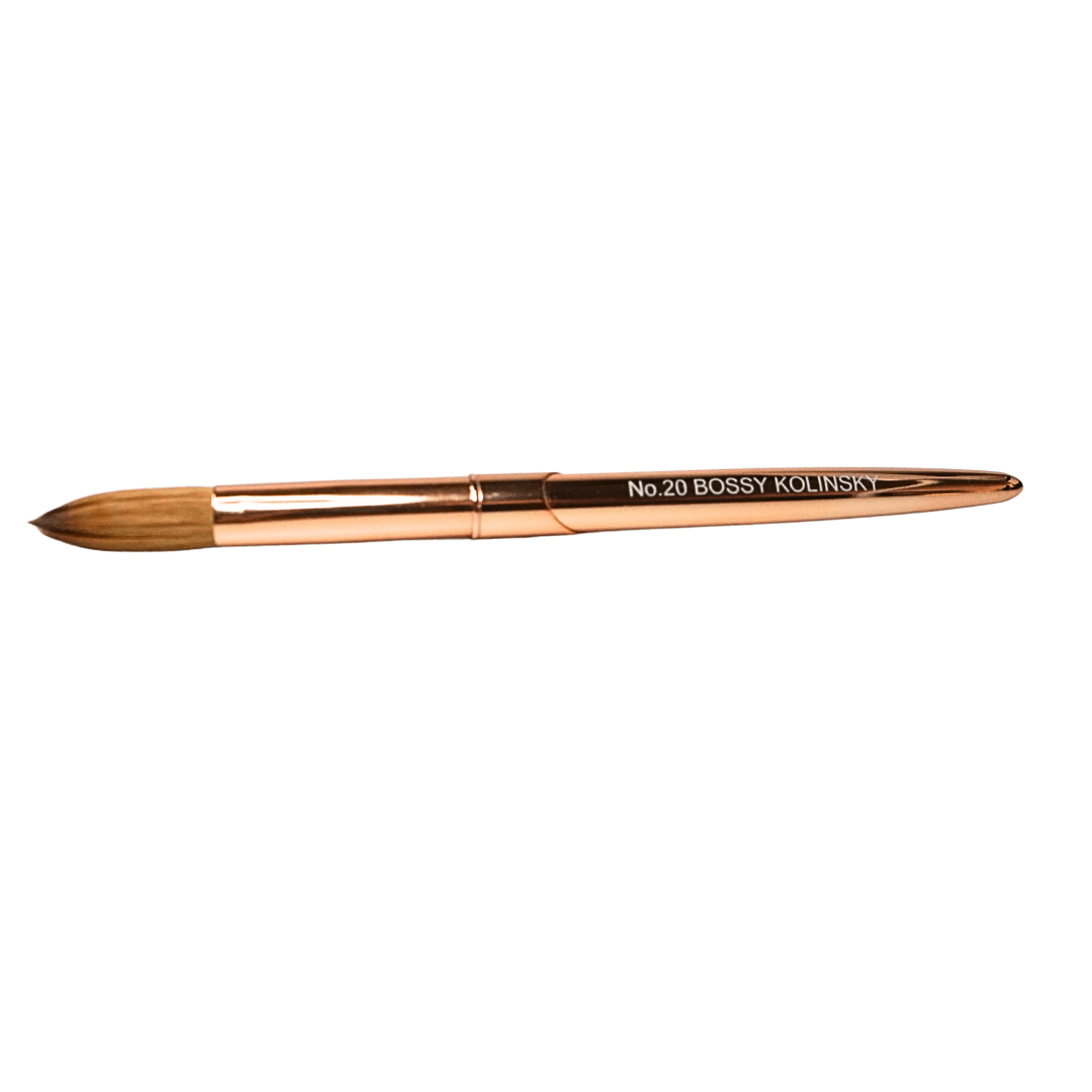 BOSSY Acrylic Brush Gold Premium Kolinsky