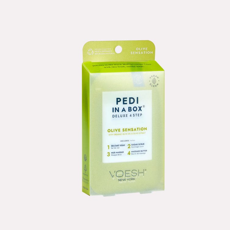 VOESH Pedi In A Box Deluxe 4 Step Olive Sensation
