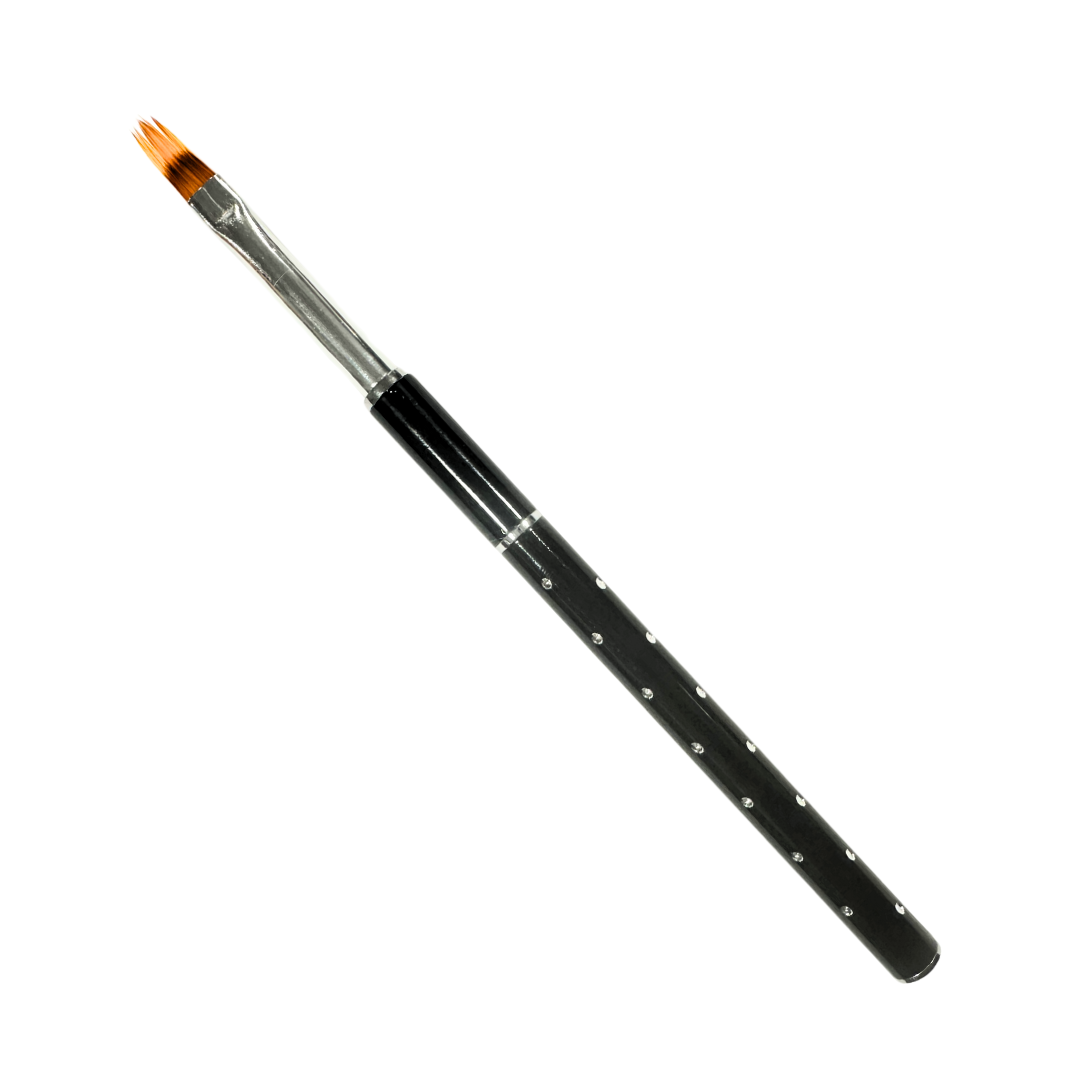 Nail Art Brush Ombre with Rhinestone Handle