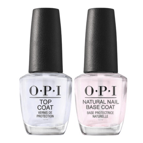 OPI Nail Lacquer BUNDLE Natural Base & Top Coat (NT T10 & T30)