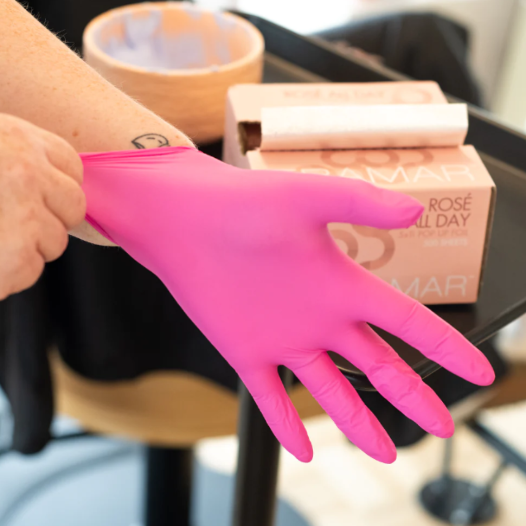 Pink Paws Framar Nitrile Gloves (3 Sizes)