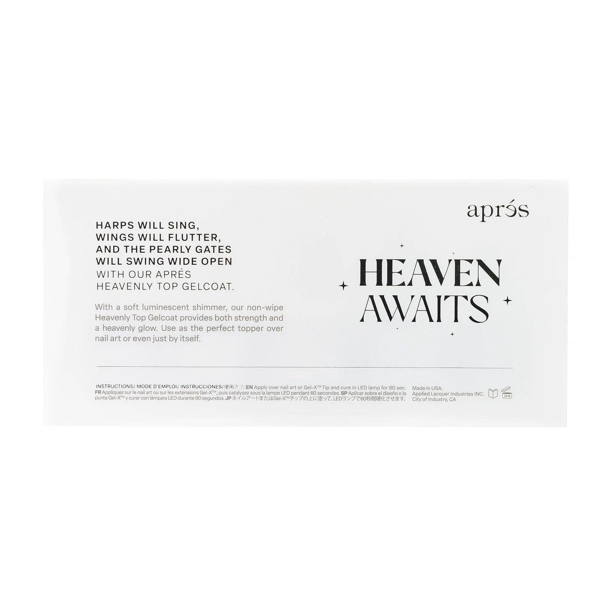 Apres Heavenly Top Gelcoat Set (5 bottles)
