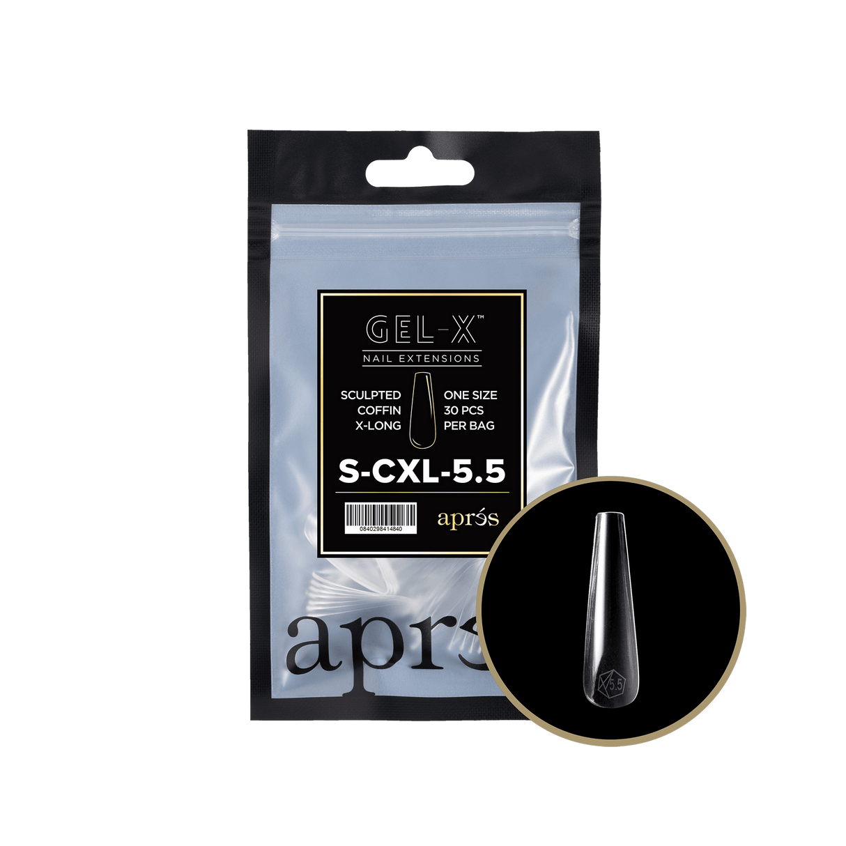 Apres Refill Bags (25pcs) Sculpted Coffin Extra Long Tips