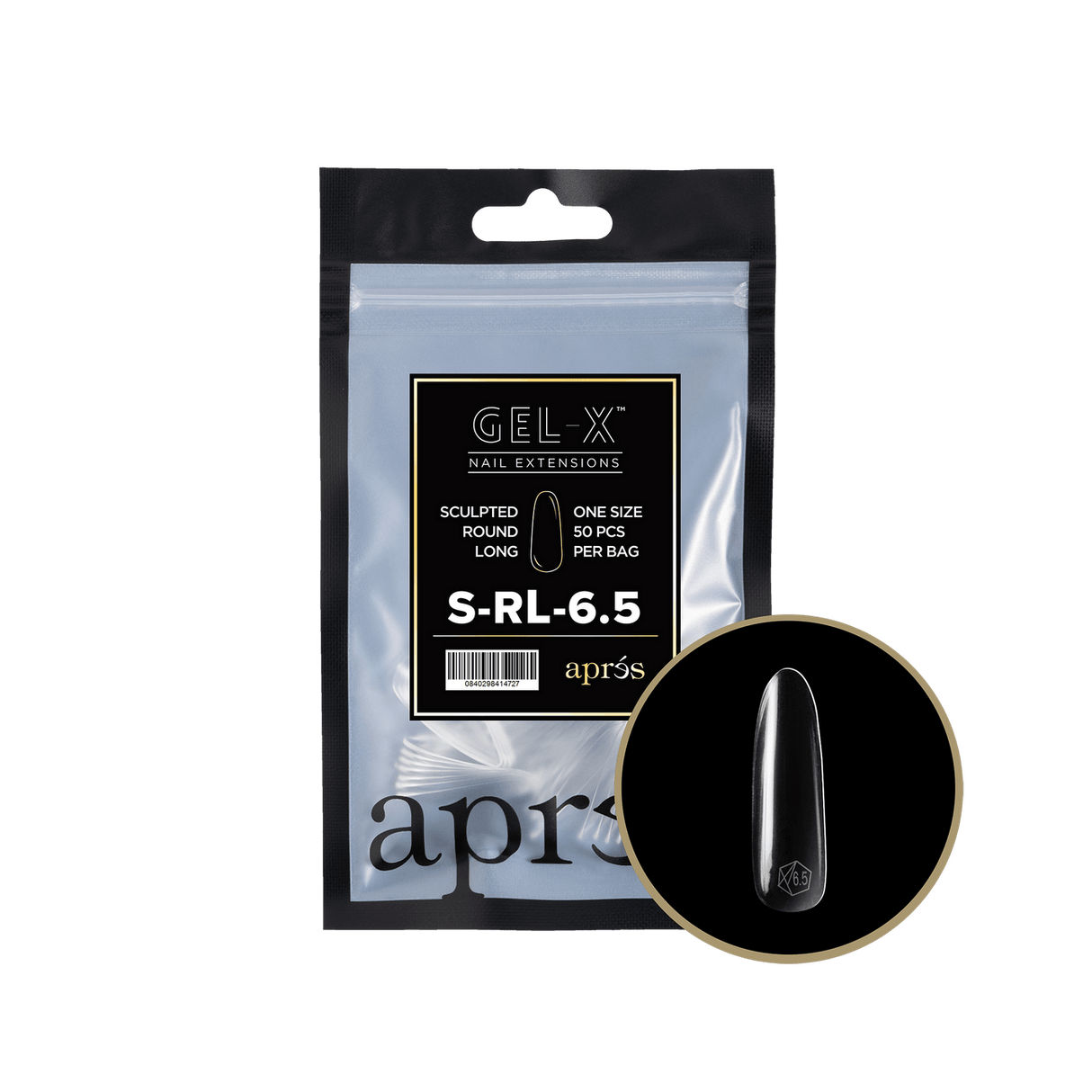 Apres Gel X™ Refill Bags (50pcs) Sculpted Round Long Tips