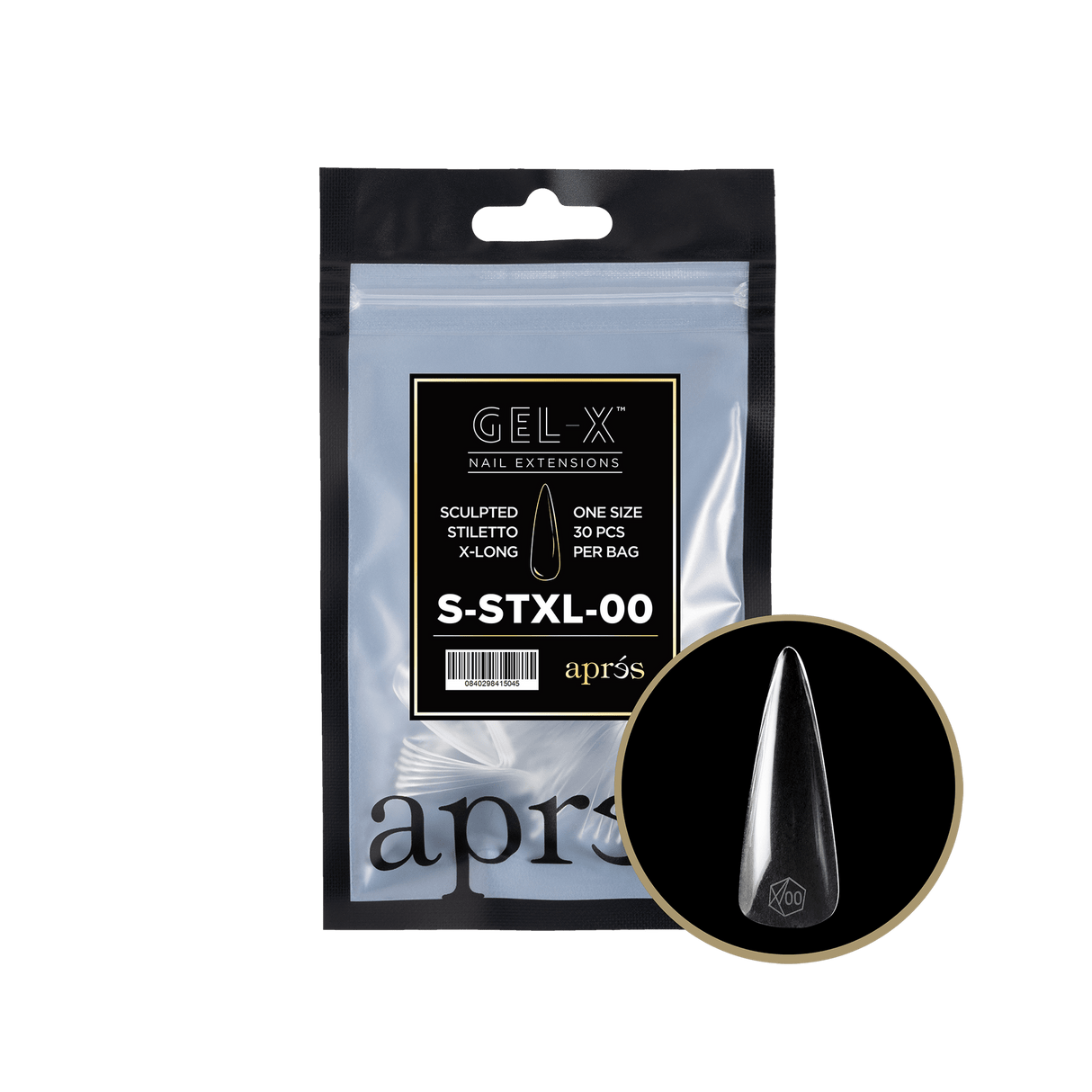 Apres Refill Bags (25pcs) Sculpted Stiletto Extra Long Tips