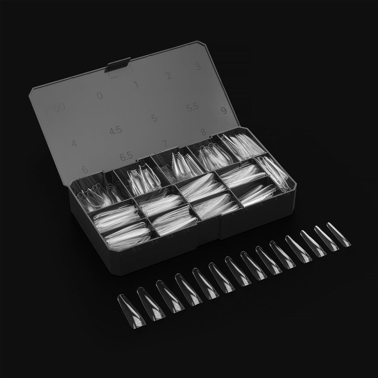 Apres Gel X™ Box of 420pcs Sculpted Coffin Extra Extra Long Tips