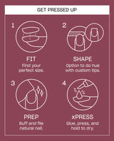 OPI xPRESS/ON Iconic Shades (Short) Cranberry Cosmo AN071S