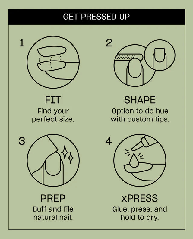 OPI xPRESS/ON Iconic Shades (Short) Glaze it ‘Til You Make It AN066S