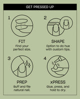 OPI xPRESS/ON Iconic Shades (Short) Glaze it ‘Til You Make It AN066S