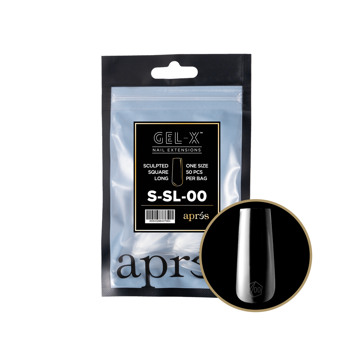 Apres Refill Bags (50pcs) Sculpted Square Long Tips