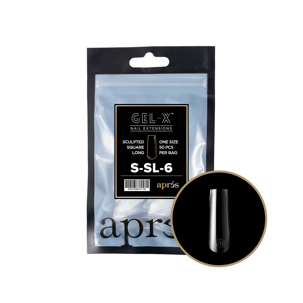 Apres Refill Bags (50pcs) Sculpted Square Long Tips