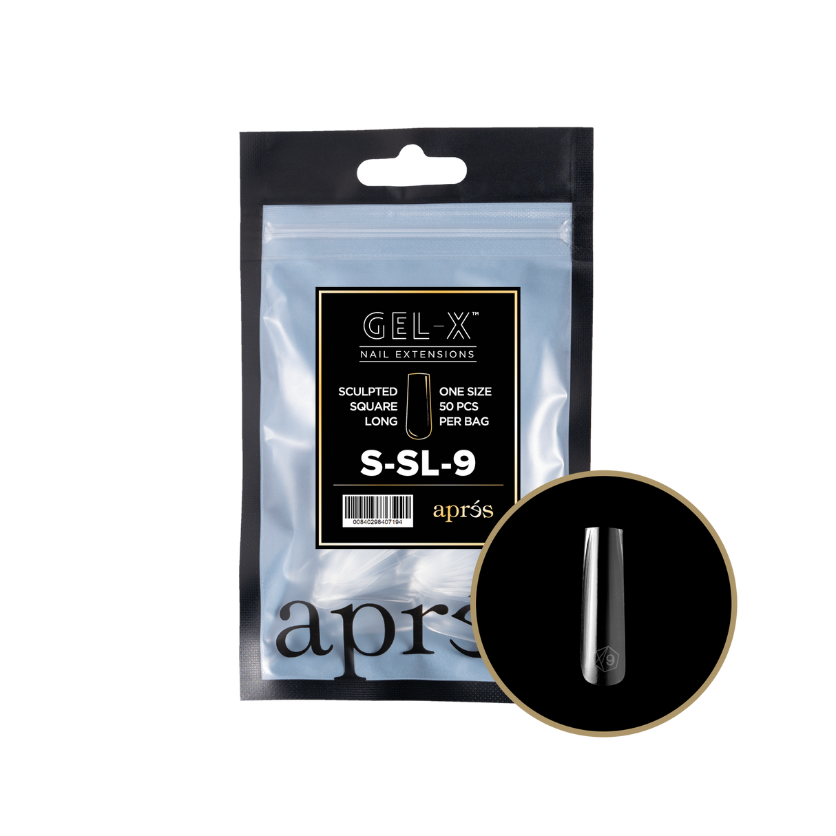 Apres Refill Bags (50pcs) Sculpted Square Long Tips