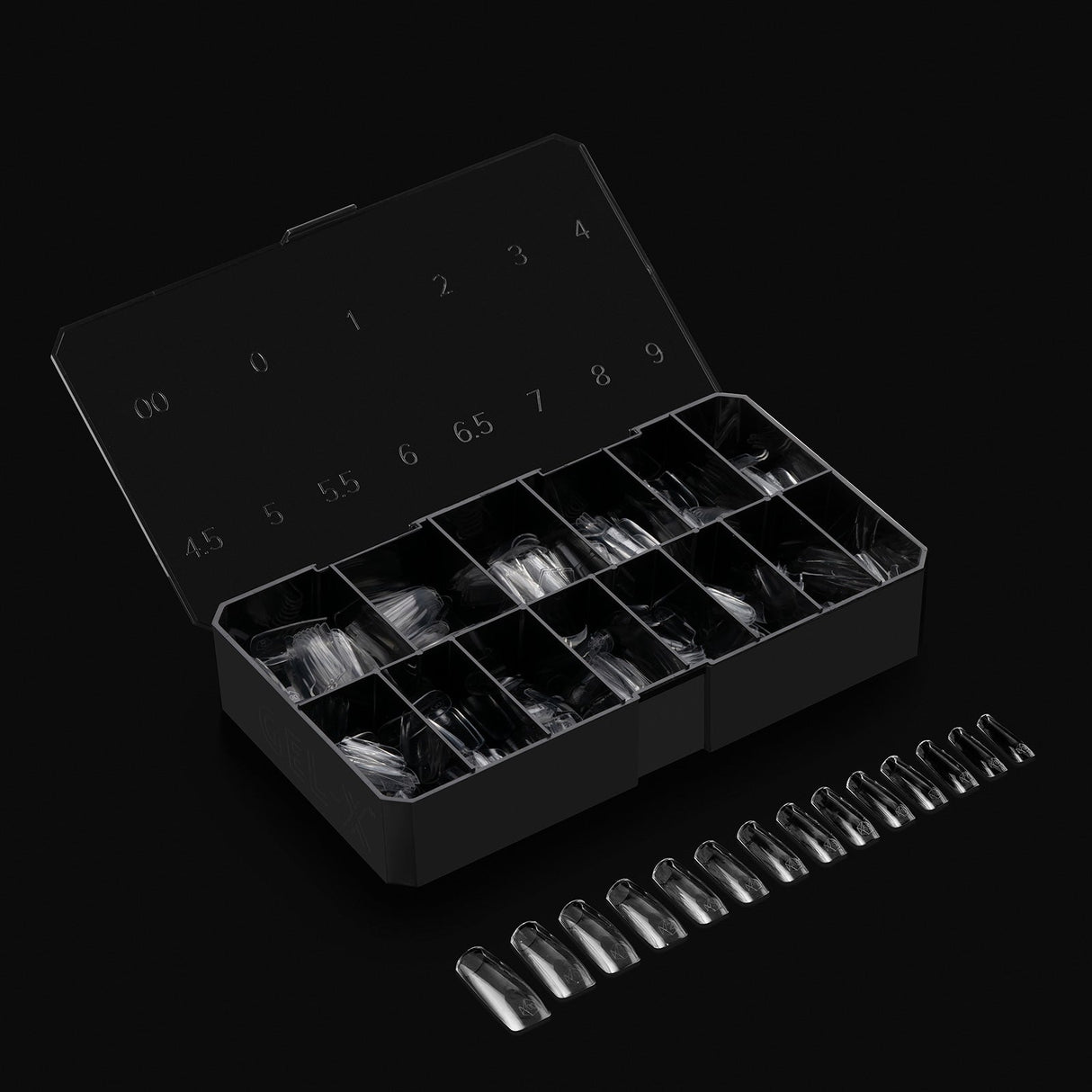 Apres Gel X™ Box of 280pcs / 210pcs Sculpted Square Tips Mini