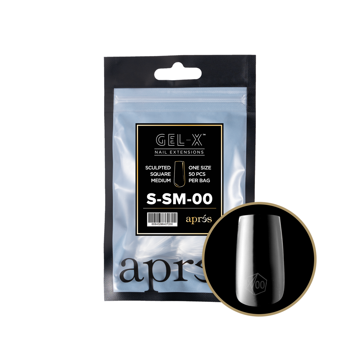Apres Refill Bags (50pcs) Sculpted Square Medium