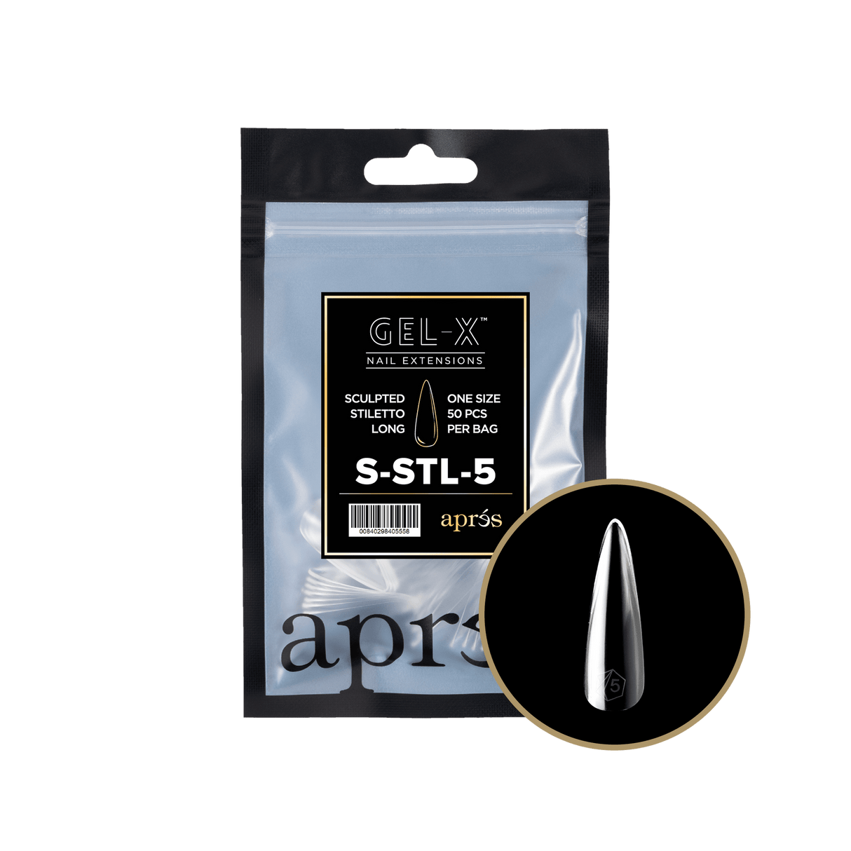 Apres Refill Bags (50pcs) Sculpted Stiletto Long