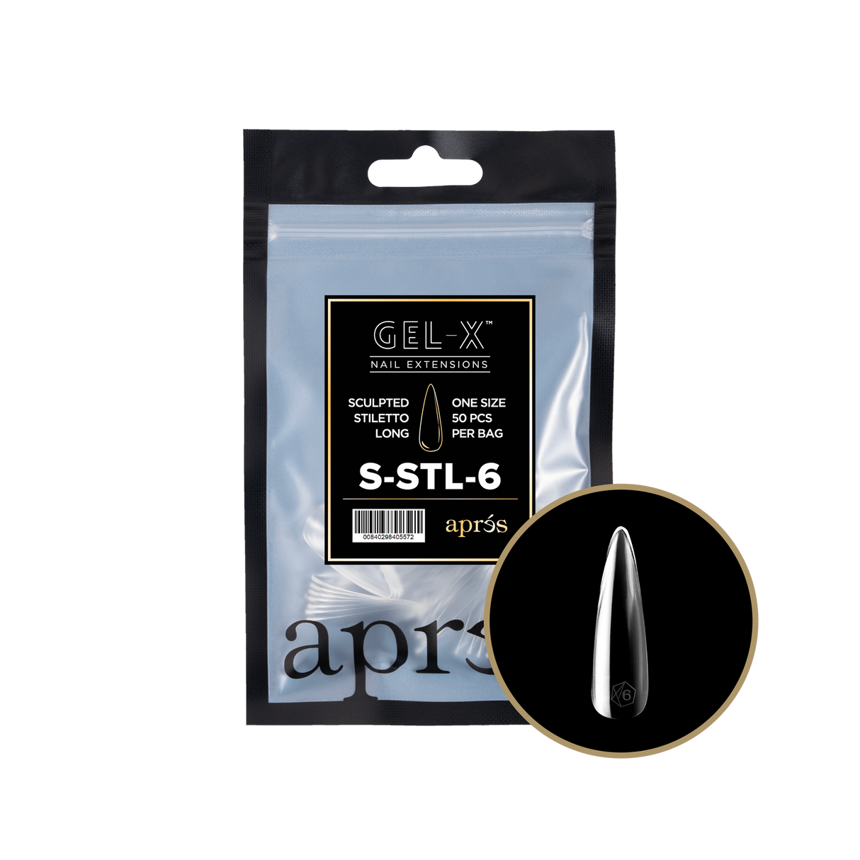 Apres Refill Bags (50pcs) Sculpted Stiletto Long