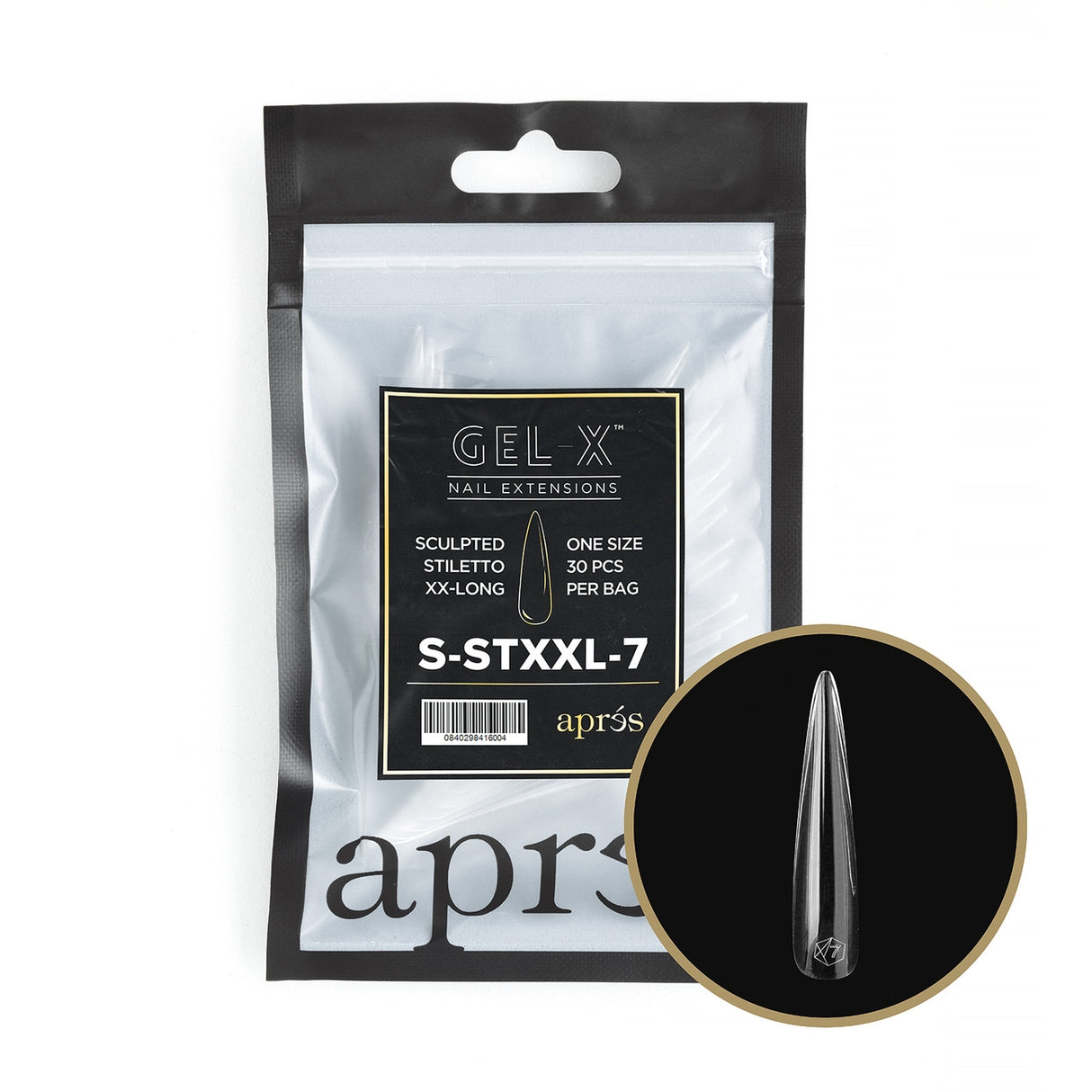 Apres Refill Bags (30pcs) Sculpted Stiletto Extra Extra Long