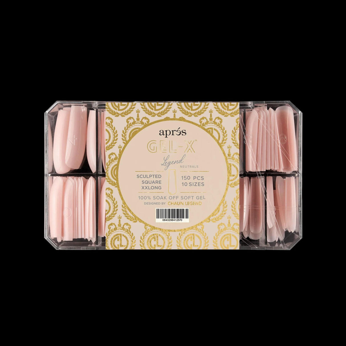 Apres Gel X™ NEUTRALS x Chaun Legend Sculpted Square XXLong (Box of 150pcs)