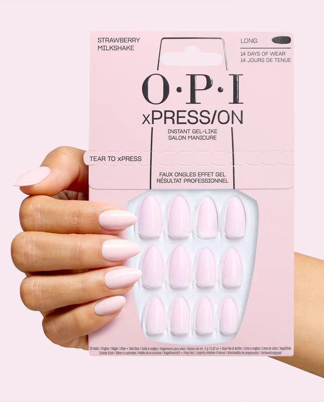 OPI xPRESS/ON Nail Art Strawberry Milkshake