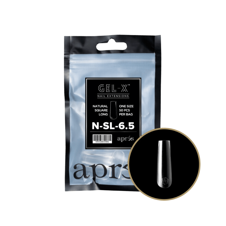 Apres Refill Bags (50pcs) Natural Square Long Tips