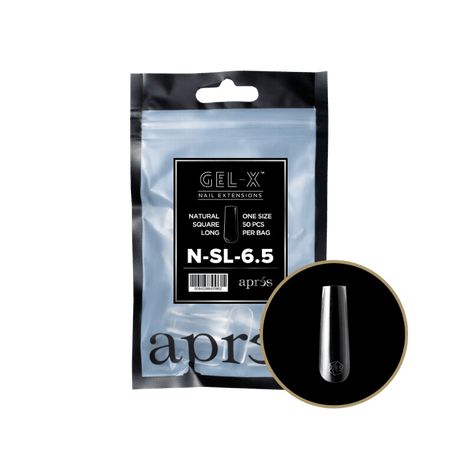 Apres Refill Bags (50pcs) Natural Square Long Tips