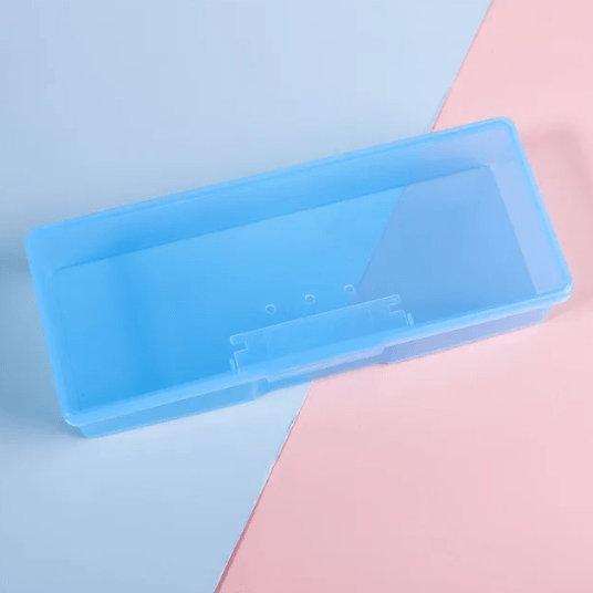 JNBS Nail Art Plastic Transparent Storage Box (Assorted color)