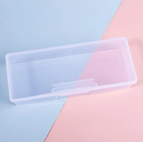 JNBS Nail Art Plastic Transparent Storage Box, Assorted color