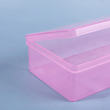 JNBS Nail Art Plastic Transparent Storage Box (Assorted color)