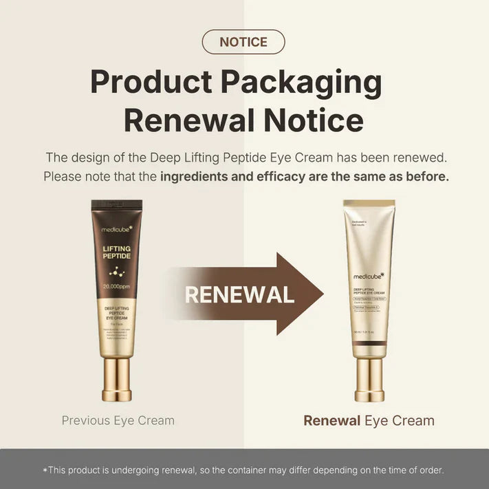 MEDICUBE Deep Lifting Peptide Eye Cream For Face
