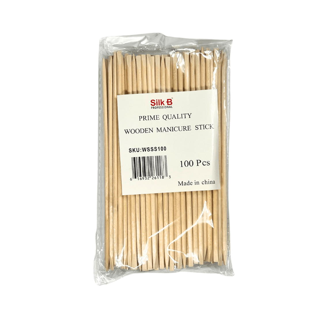 Silk B Wooden Manicure Stick (Bag of 100pcs)