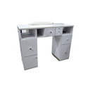 Manicure Nail Table Single TJ-40G Vent - White (Please Call JNBS to Order)