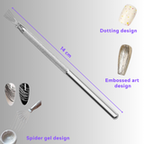 JNBS Multifunctional Texture Nail Art Tool -  emboss Rake texture 9003