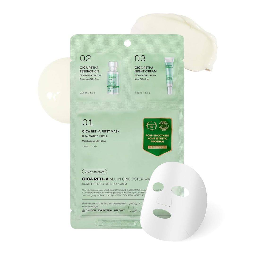 VT COSMETICS Cica Reti-A All In One 3 Step Mask