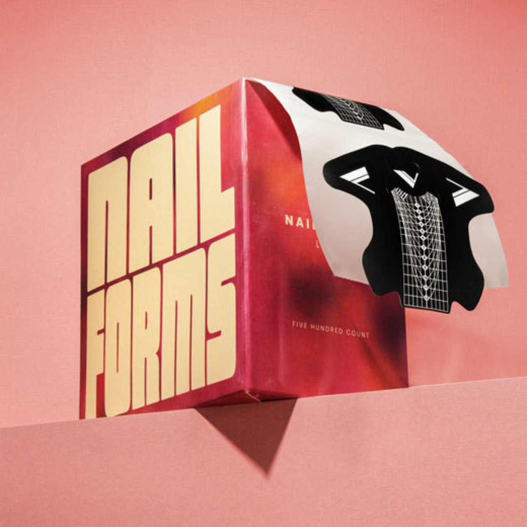 V Beauty Pure Nail Forms Matte Black