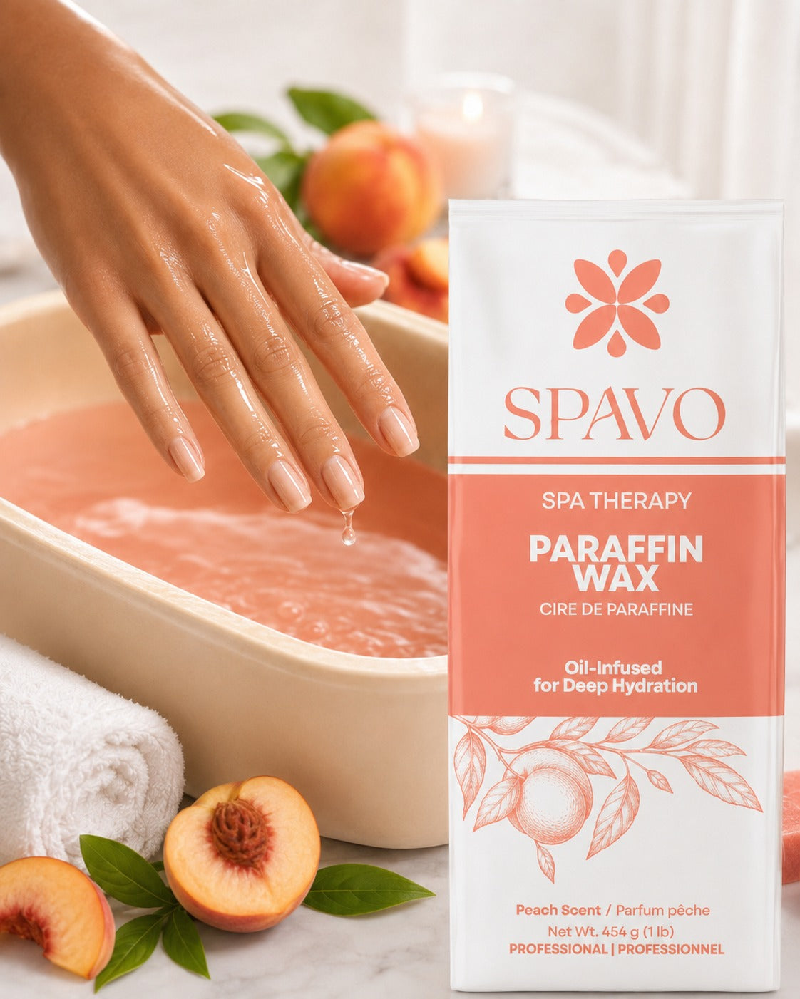 SPAVO Oil-Infused Paraffin Wax 1Lb