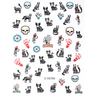 JNBS Nail Sticker Halloween Skeleton