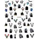 JNBS Nail Sticker Halloween Skeleton