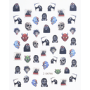 JNBS Nail Sticker Halloween Skeleton