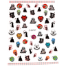 JNBS Nail Sticker Halloween Zombies