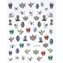 JNBS Nail Sticker Halloween Zombies