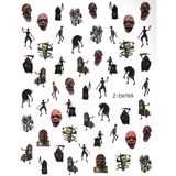 JNBS Nail Sticker Halloween Zombies